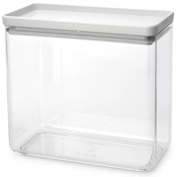 Кутия за съхранение Brabantia Tasty+ Stackable 1008876, 3.5 л, Силиконово уплътнение, Без BPA, Светлосив