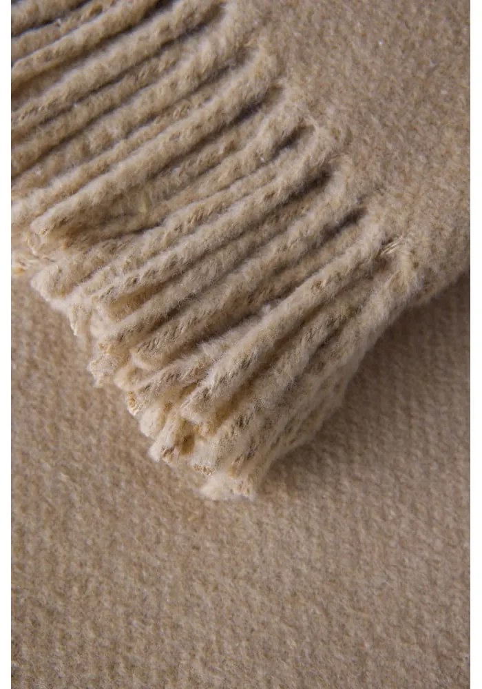 Кафяво одеяло със съдържание на памук Basics, 140 x 180 cm Plain - Euromant