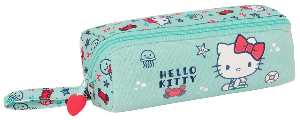 Ученически несесер Hello Kitty Sea lovers цвят тюркоаз 22 x 10 x 10 cm