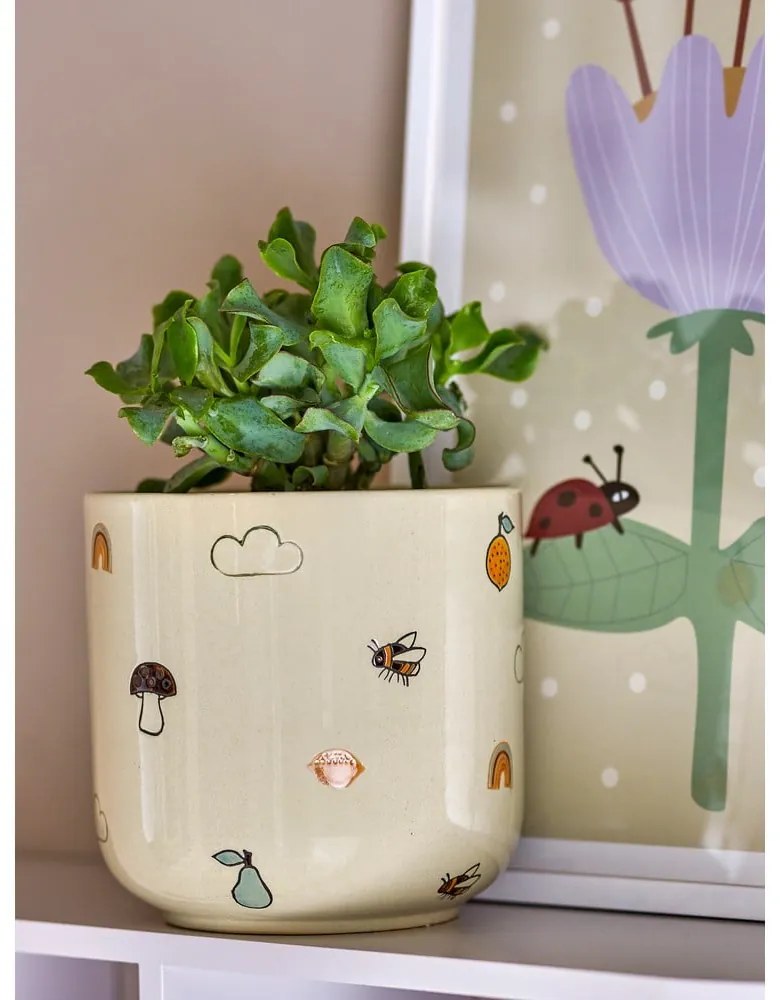 Саксия за цветя от каменна керамика ø 16 cm Agnes – Bloomingville Mini