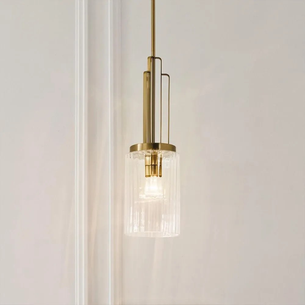 Quintiesse QN-KIMROSE-MP-BNB - Пендел на штанга KIMROSE 1xE27/60W/230V златен