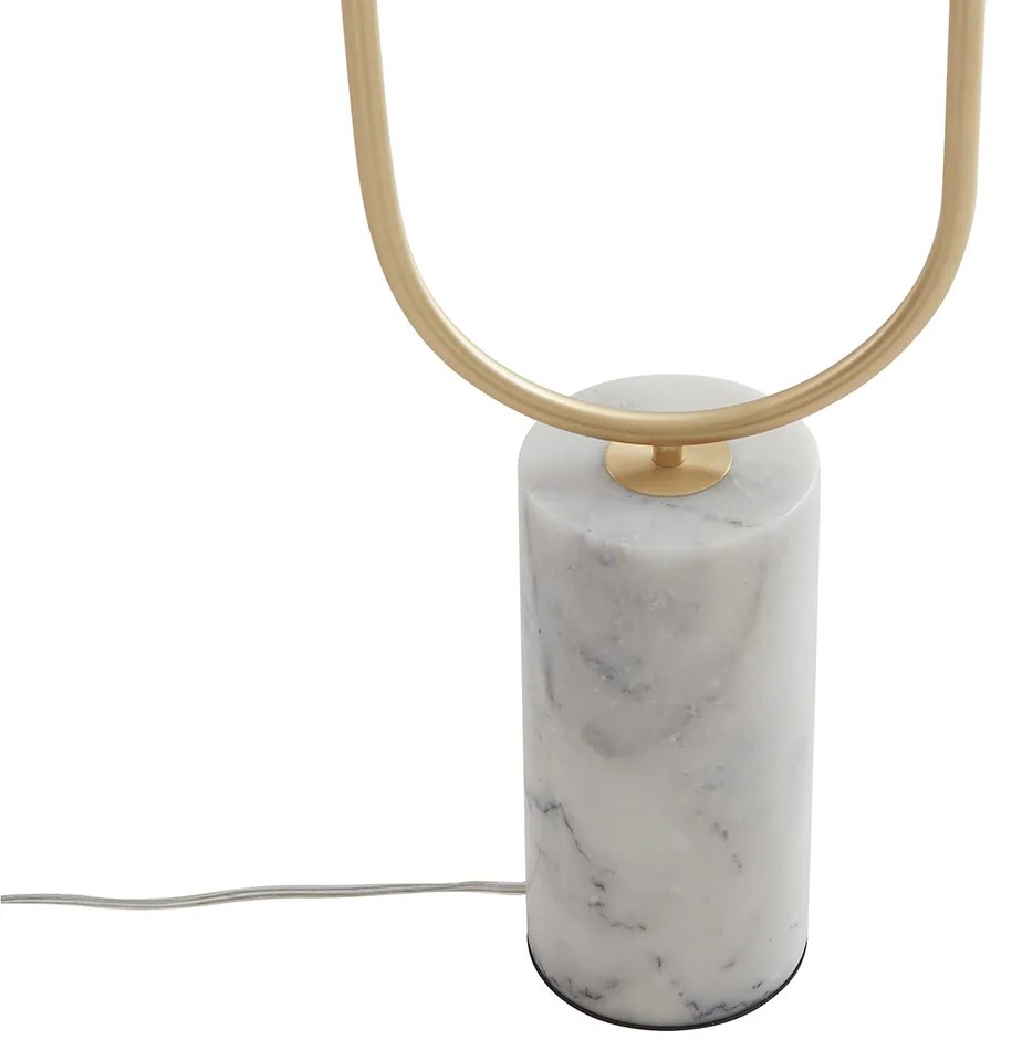 Подова лампа в стил арт деко месинг с прозрачно стъкло 2-светлина - Rid