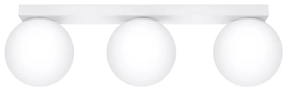 Бяла лампа за таван със стъклен абажур ø 12 cm Umerta - Sollux