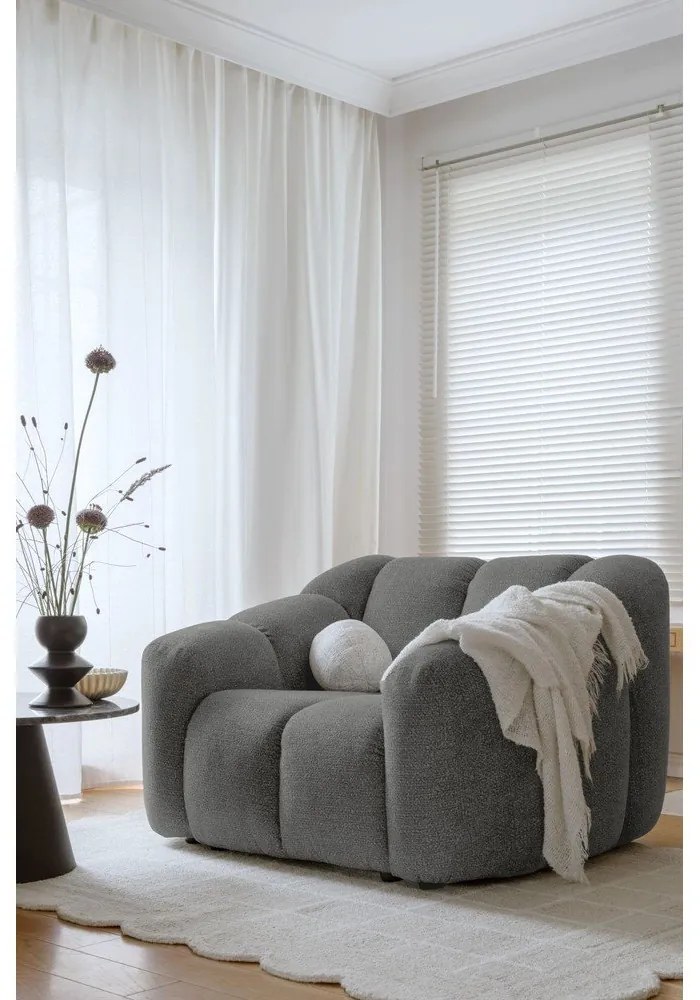 Сиво кресло Shell – Miuform