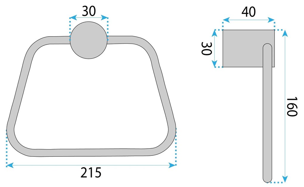 Закачалка за баня Tomi 5810 Brush Gold