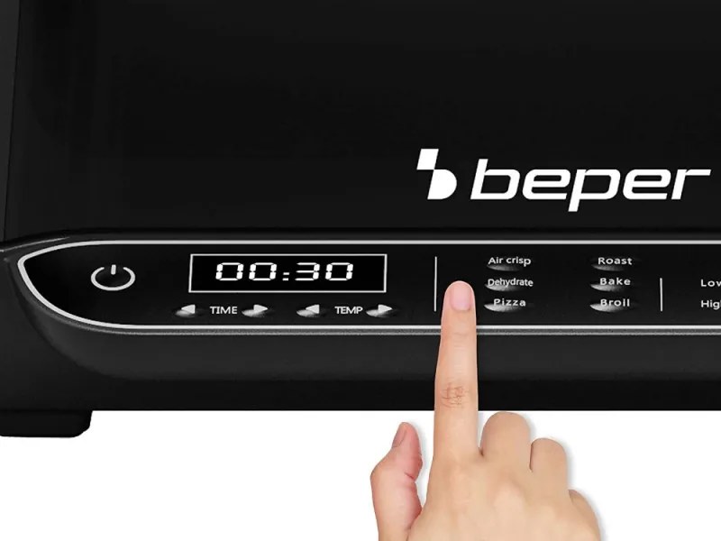 Разопакован: Мултифункционална скара/барбекю 8в1 Beper P101FRI080, 1700W, 8 функции, 3.8 L, 230 C, Черен