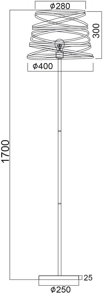 Подова лампа Espiral