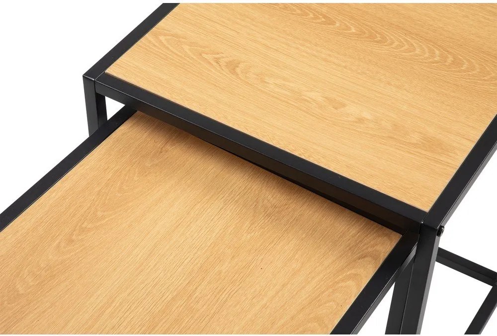 Странични масички в комплект 2 бр. от декор от дъб 38x38 cm Noah – Bonami Essentials