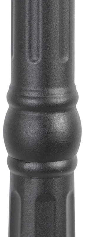 Умен външен фенер черен 3 светлини вкл. WiFi ST64 - New Orleans