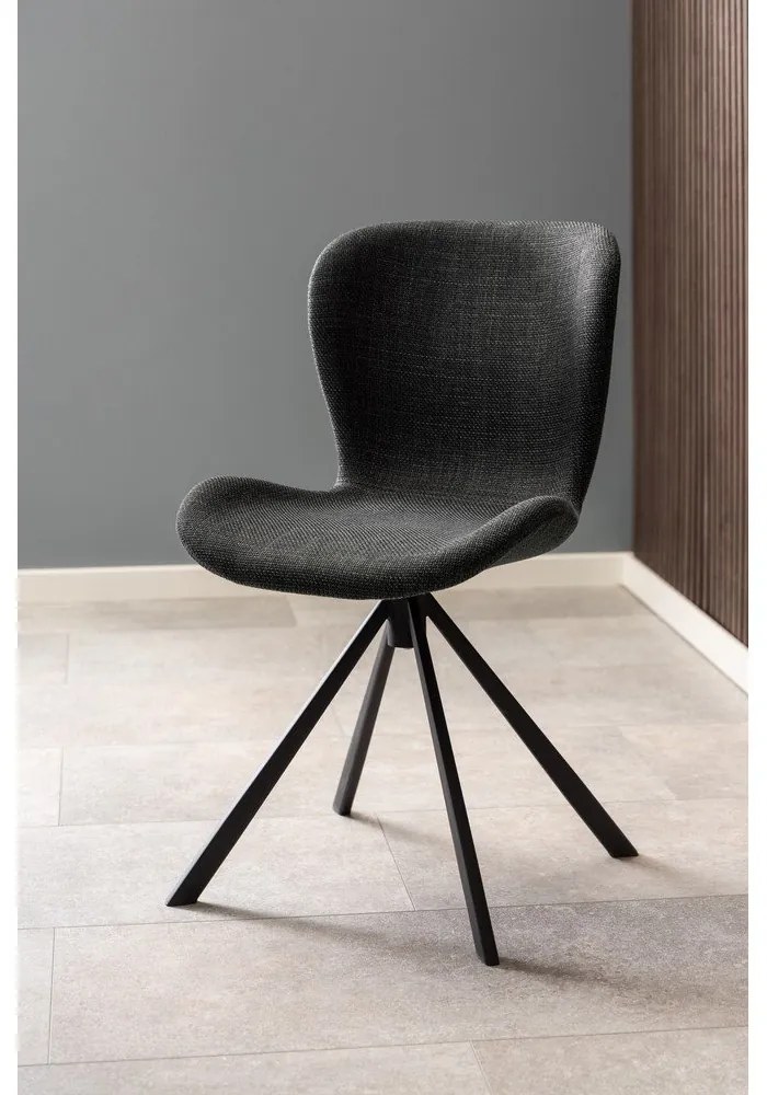 Тъмносиви трапезни столове в комплект от 2 броя Batilda - Actona