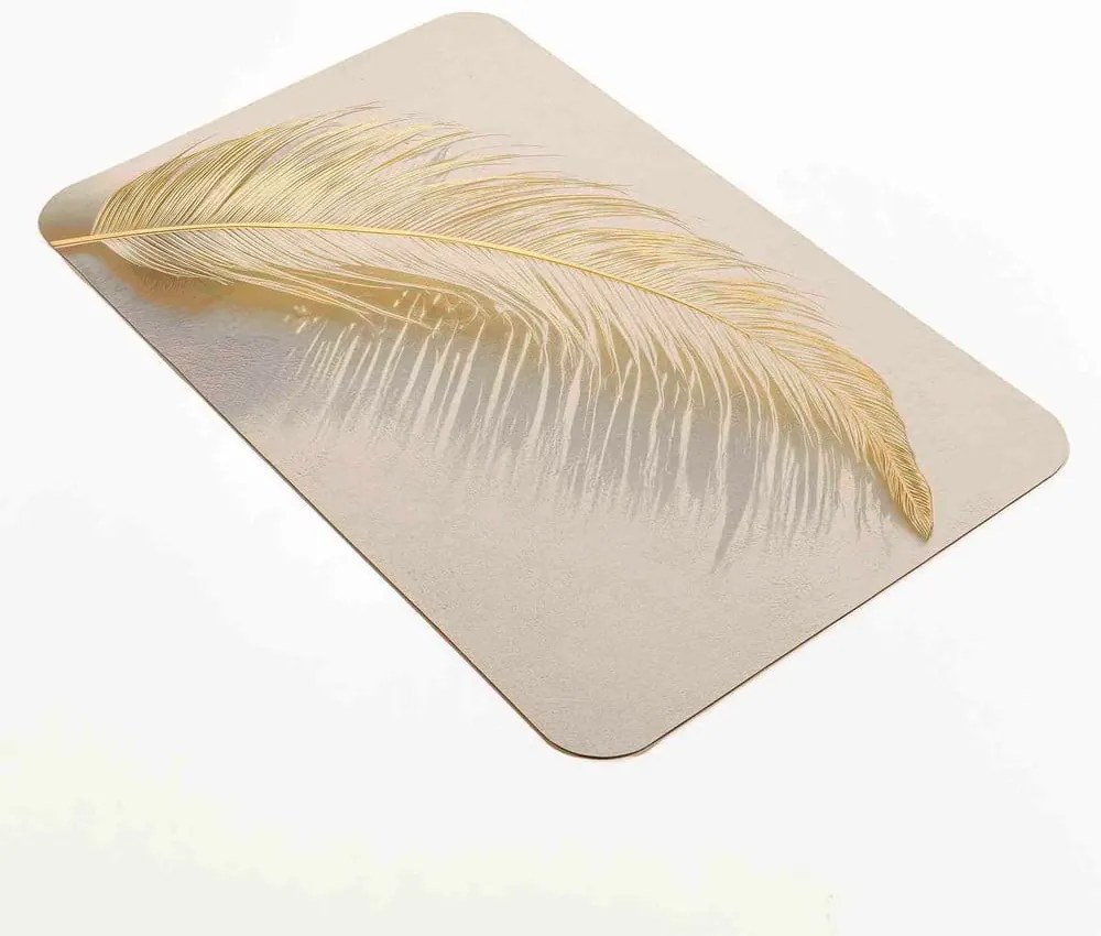 Светлокафяв килим за баня 50x80 cm Angelica – douceur d'intérieur