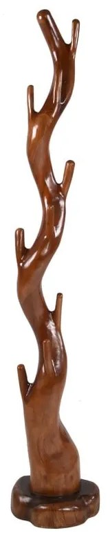 Стойка за връхни дрехи от екзотична дървесина в естествен цвят Suar – Deco Pleasure