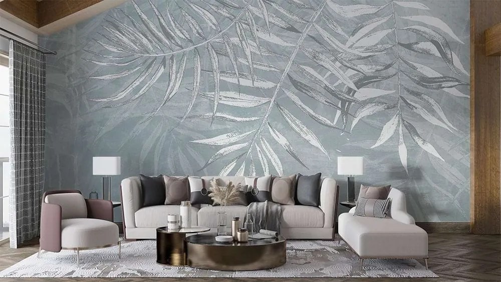 Фототапет Silver Palm Serenity