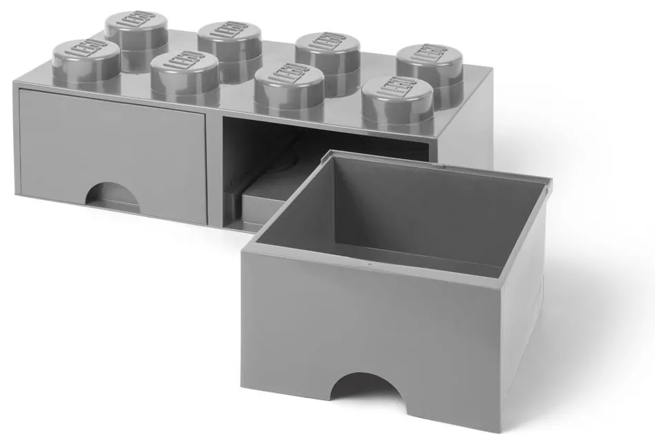Сива кутия за съхранение с две чекмеджета - LEGO®