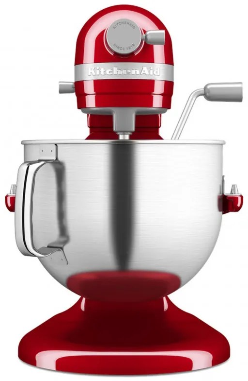 Планетарен миксер KitchenAid Artisan 5KSM70SHXEER, 375 W, 6.6 л, 11 скорости, 67 точки на допир, Повдигане на купата, Специална скорост Fold, Flex Edge, Червен