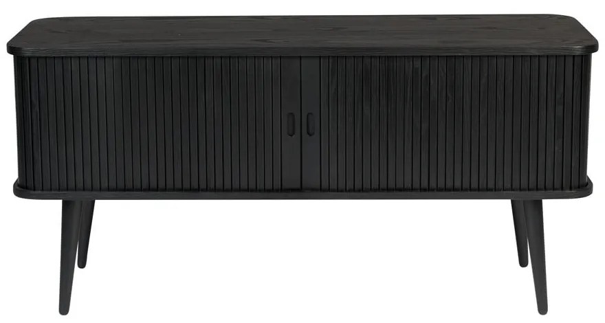 Черен скрин с чекмеджета и плъзгащи се врати Barbier - Zuiver