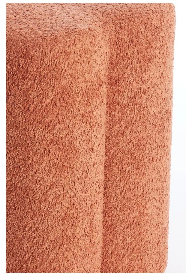 Оранжева табуретка от плат букле Nalani – Light & Living