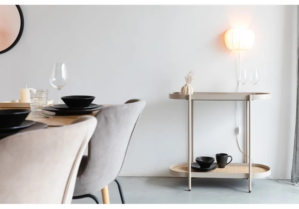 Бежова конзолна маса 39x85 cm Amaya – White Label