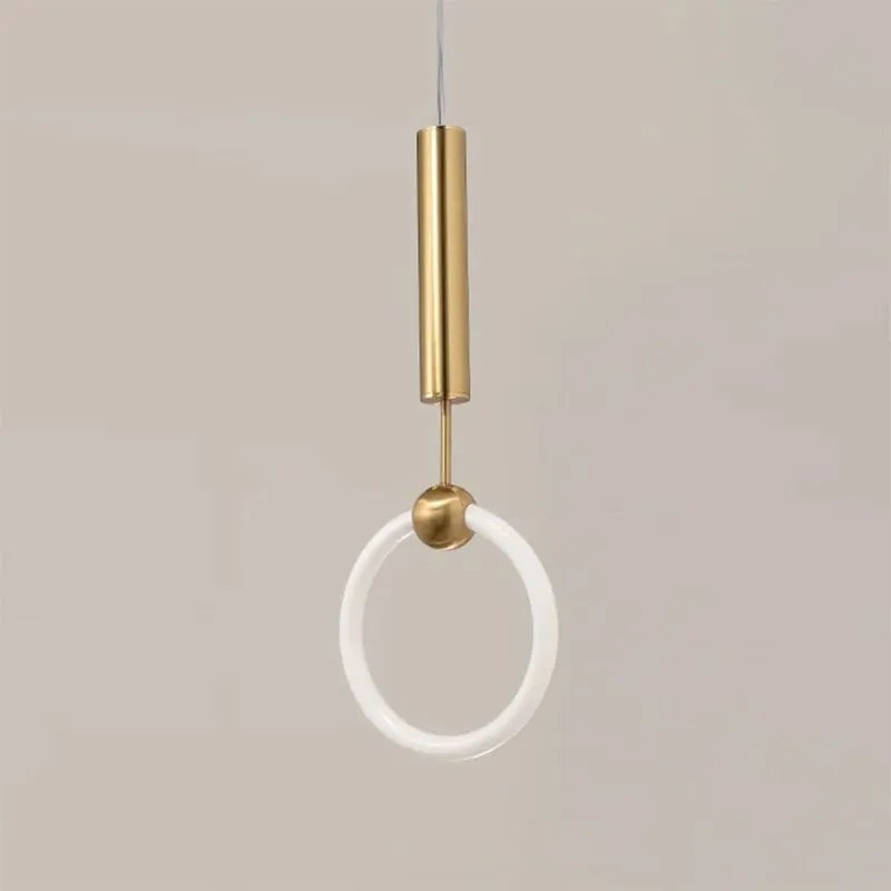 Висяща LED лампа LHJ059-1CP Brush Gold
