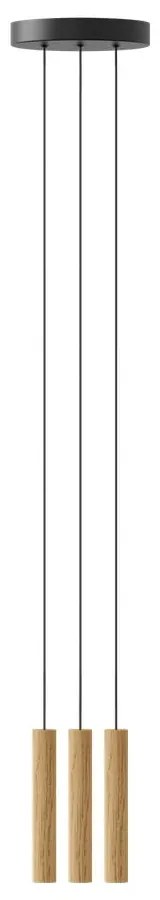 LED висяща лампа с дървен абажур ø 3 cm Chimes - UMAGE
