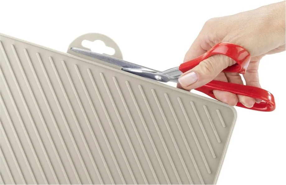 Бежова пластмасова тавичка за оттичане за съдове 34x40 cm Nelia – Wenko