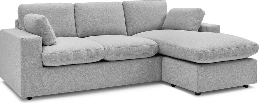 Светлосив ъглов диван Belair – Bobochic Paris