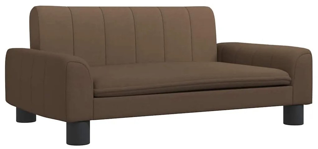 3196271 vidaXL Детски диван, кафяв, 90x53x30 см, текстил