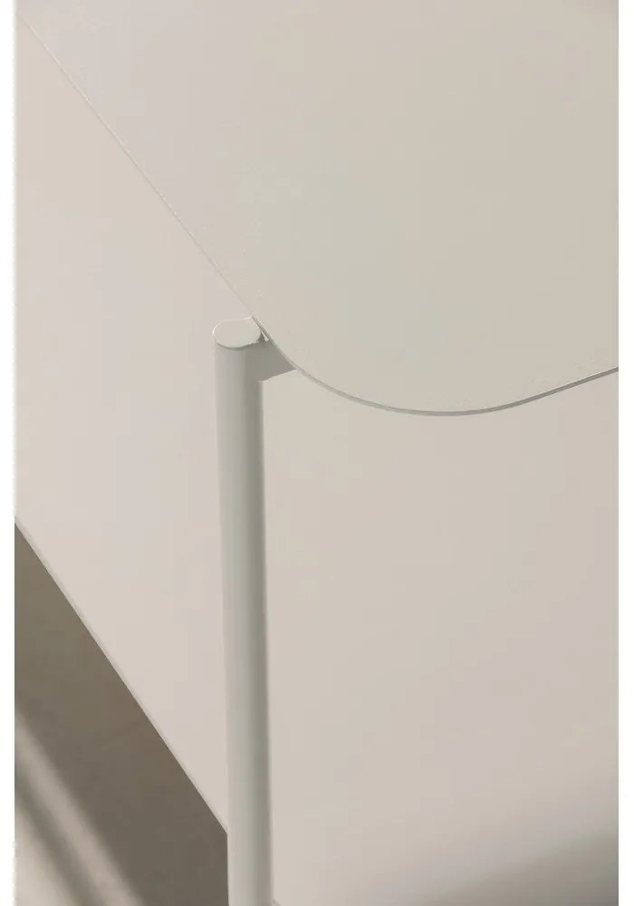 Кремава метална масичка за кафе 58x90 cm Beatrix – MOME