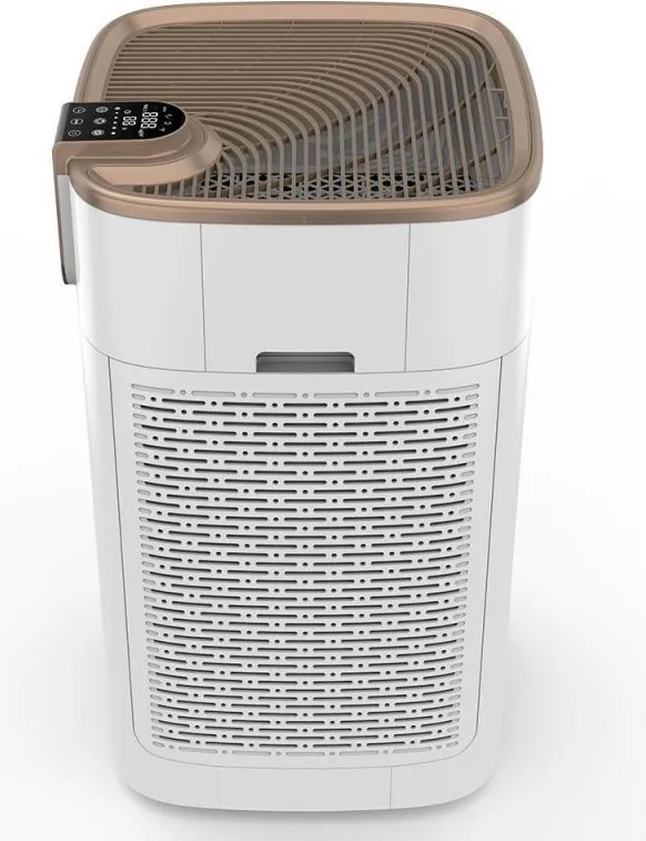 Пречиствател за въздух Oberon 800 WiFi, 3 степени, 3 режима, До 96 м2, 85W, Таймер, Детски контрол, Бял