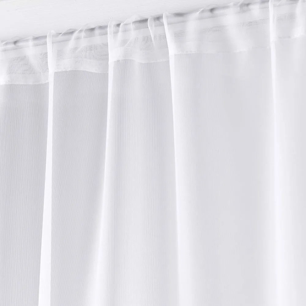 Бели завеси от микросатен в комплект 2 бр. 70x200 cm Voiline – douceur d'intérieur