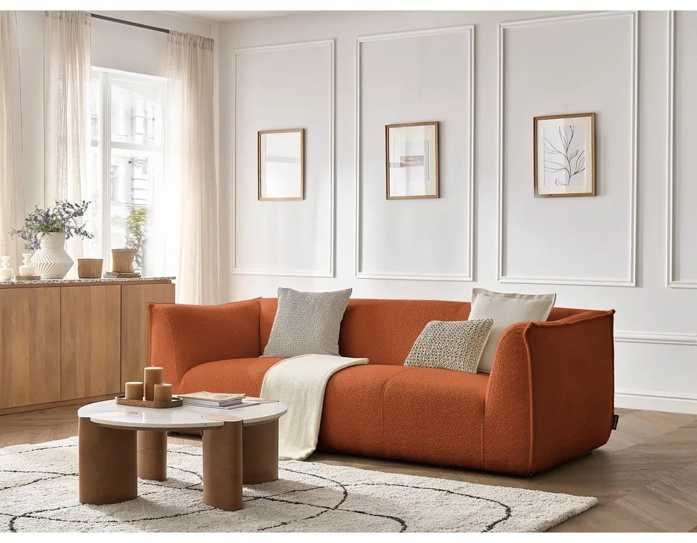 Оранжев диван от прежда с примки от букле 242 cm Giorgia – Bobochic Paris