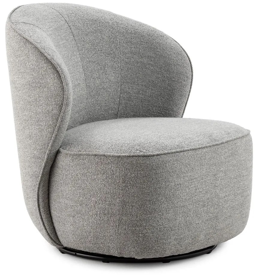 Светлосиво въртящо се кресло Edna – MOME