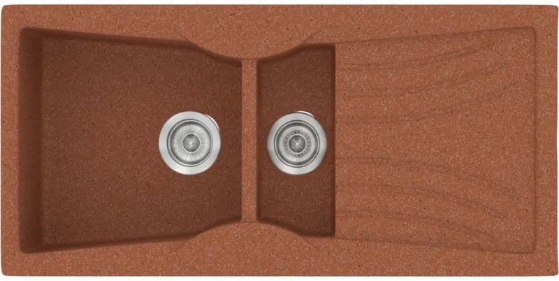 Мивка Sanitec 329-Granite Terracotta