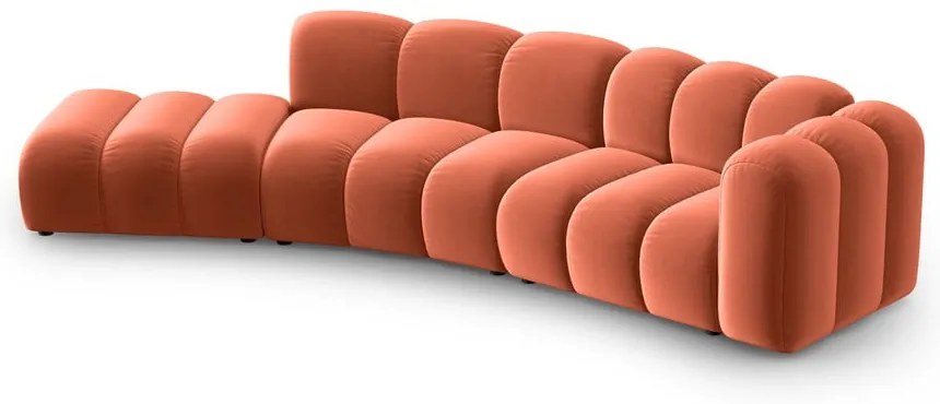 Розов ъглов диван (десен ъгъл) Lupine – Micadoni Home