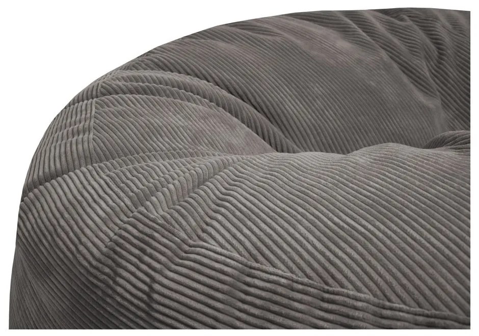 Пуф от рипсено кадифе в цвят горчица Roll 190 – SLOWDOWN