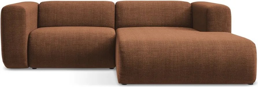 Теракотен ъглов диван (десен ъгъл) Ekahi – Makamii