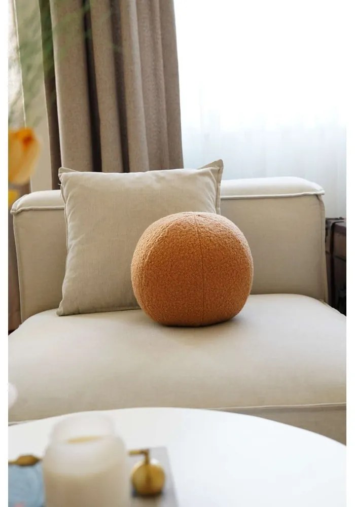 Декоративна възглавница от букле ø 25 cm Top – Mioli Decor