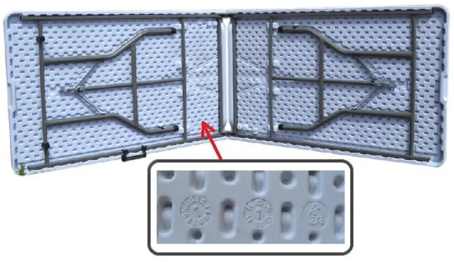 Маса за хранене за градина (сгъваема) Ширина: 60 см | Дължина: 120 см