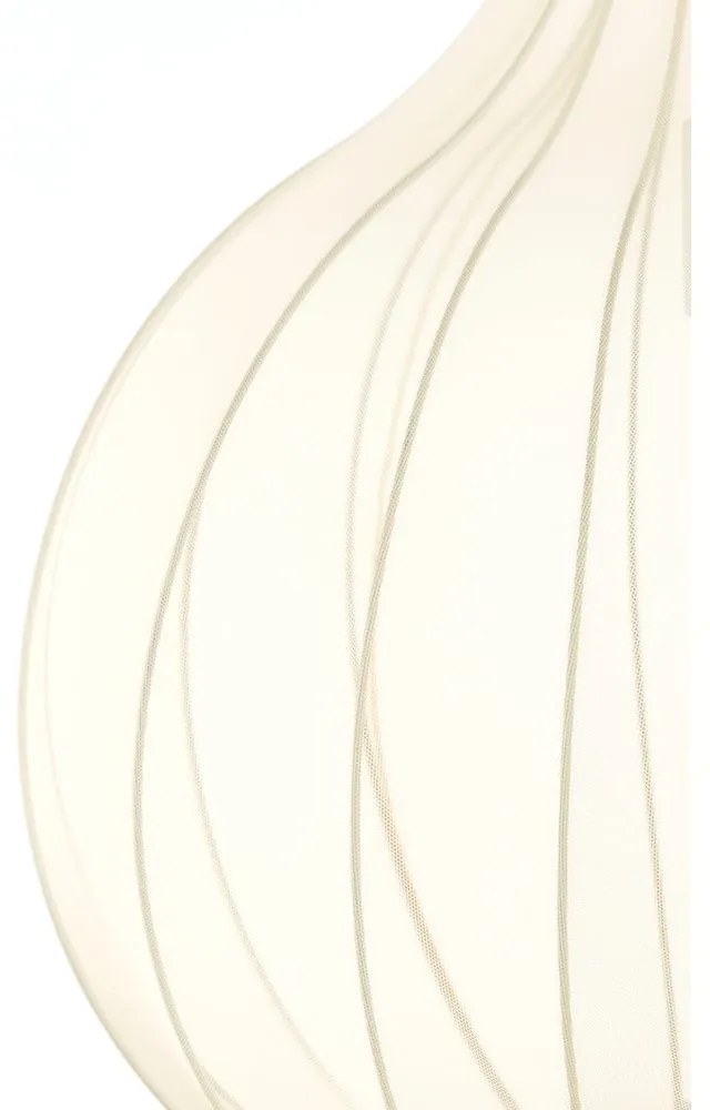 Бежово висящо осветително тяло с текстилен абажур ø 50 cm Elati – Light &amp; Living