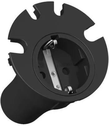 BACHMANN Модул LOOP IN с 1х Шуко за Ф80мм, цвят Черен,  - B938.001