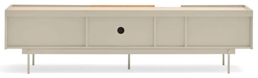 Масичка за телевизор в светлосиво и естествен дъб 180x45 cm Otto - Teulat