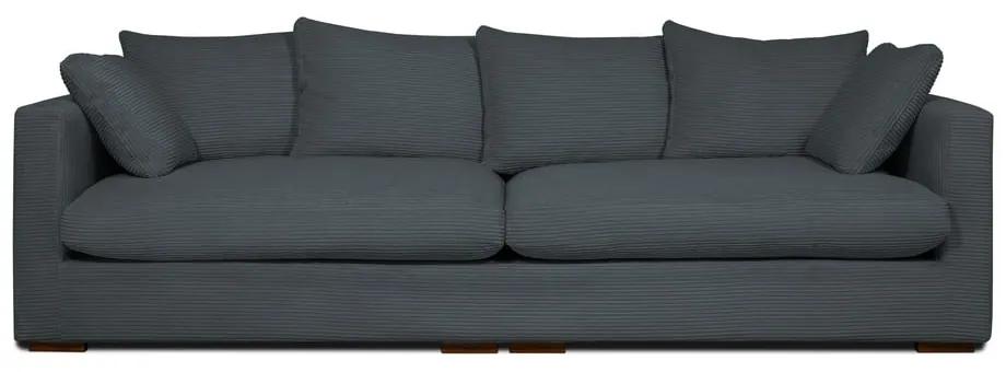 Сив велурен диван 266 cm Comfy - Scandic