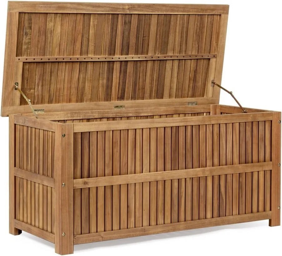 Дървена градинска кутия за съхранение в естествен цвят Noemi – Bizzotto