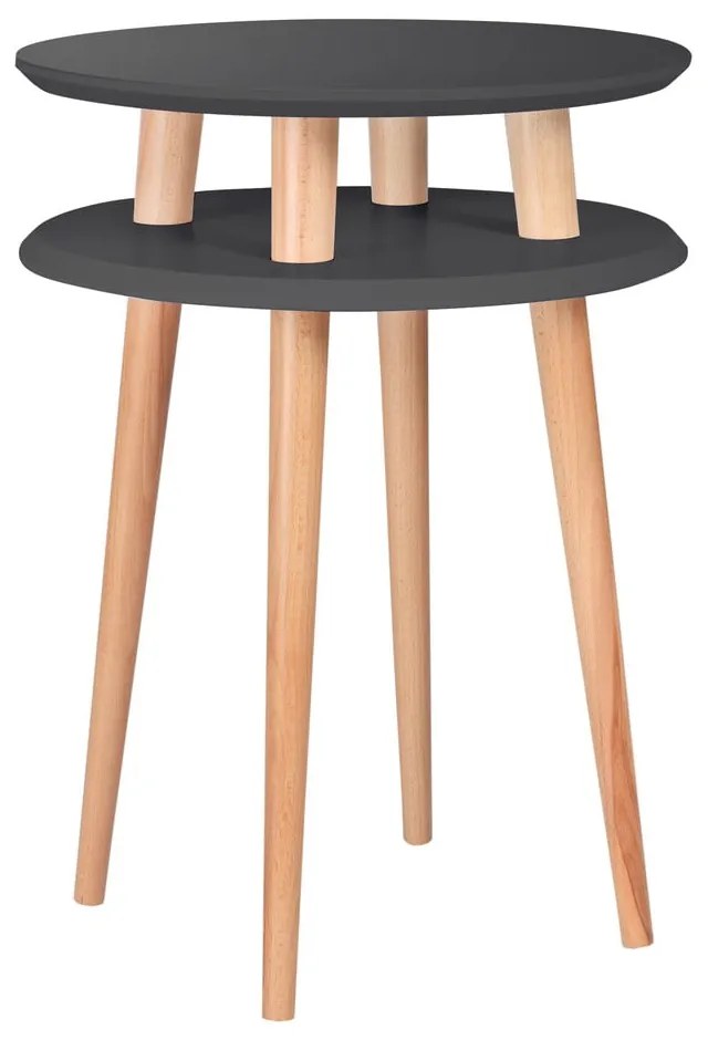 Графитно сива масичка за кафе UFO, Ø 45 cm - Ragaba