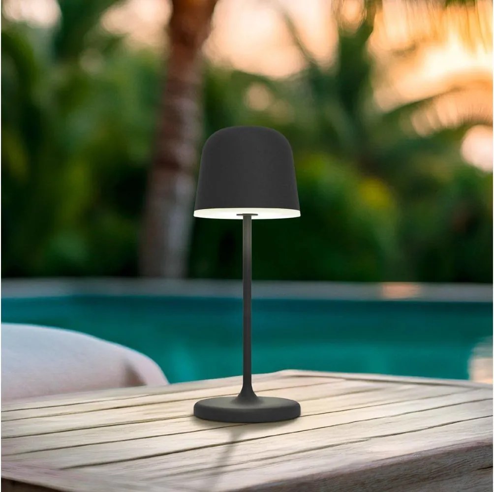 Eglo 901877 - LED димируема външна презареждаема настолна лампа MANNERA-S LED/1,8W/5V IP54 черна