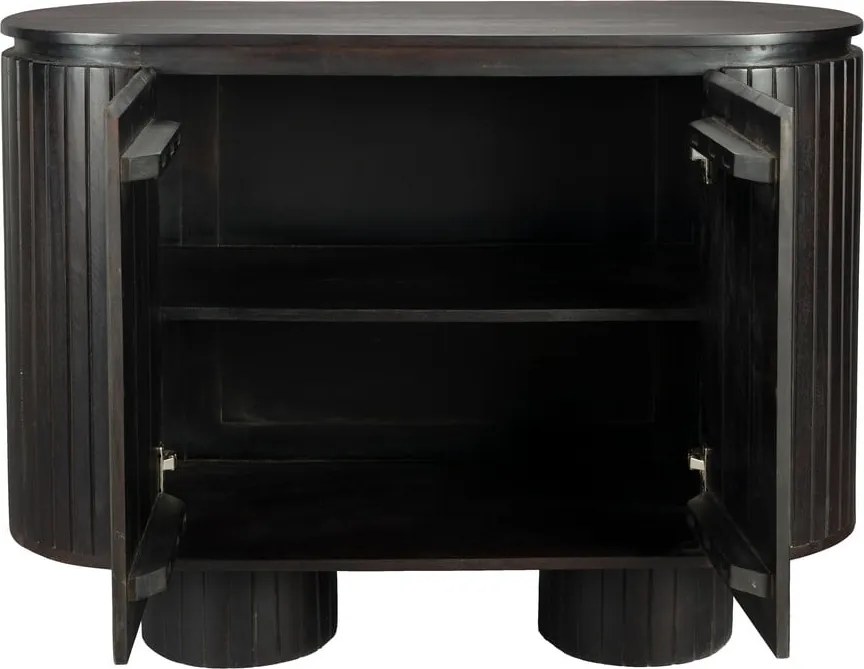 Тъмнокафяво шкафче от масивно манго 110x80x40 cm Kenji – Dutchbone