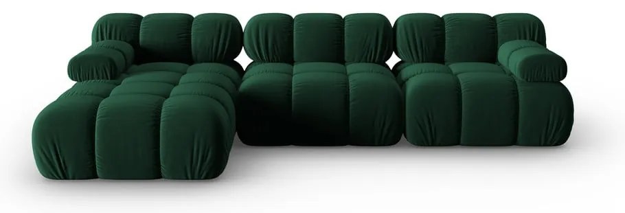 Зелен кадифен диван 285 cm Bellis - Micadoni Home