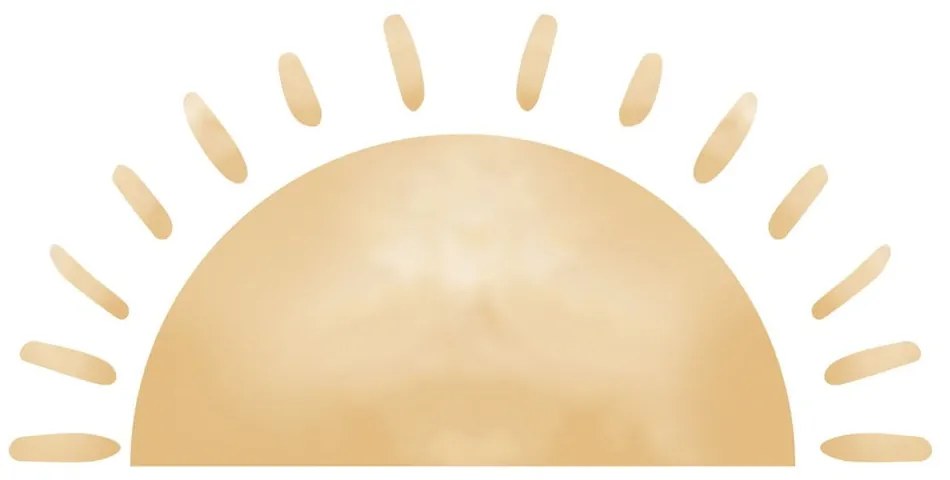 Детски стикер за стена 140x60 cm Watercolor Sun - Ambiance