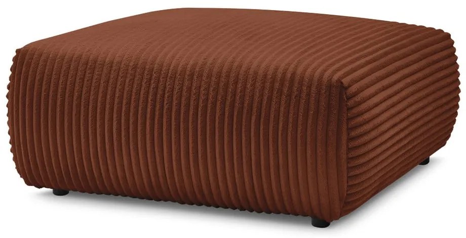 Табуретка от рипсено кадифе в тухлен цвят Lucien – Bobochic Paris