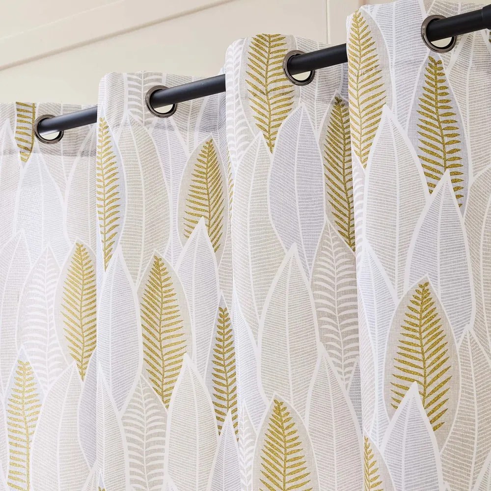 Бежово/ златисто перде 140x280 cm Kim – douceur d'intérieur